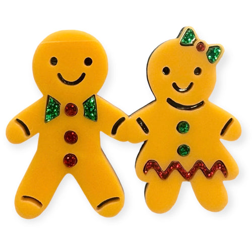 Gingerbread People - Brooch