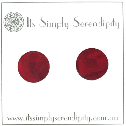 Marble - Red - Simple Studs