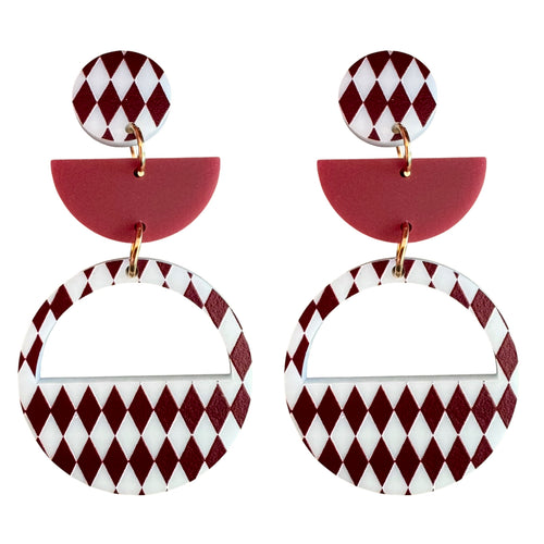 Blue Harlequin Dangles