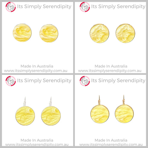 Lemon - Marble - Bezel Set