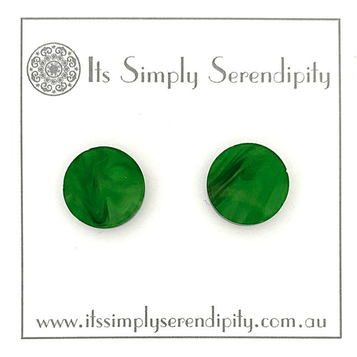 Marble - Emerald - Simple Studs