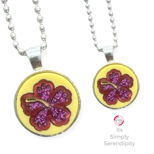 Heavenly Hibiscus Pendant Necklace