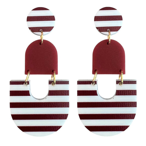 Blue Stripe Dangles