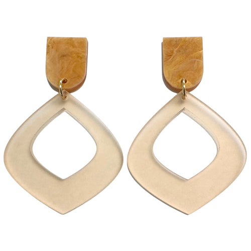 Natural Frosts - Honey - Dangle Earrings