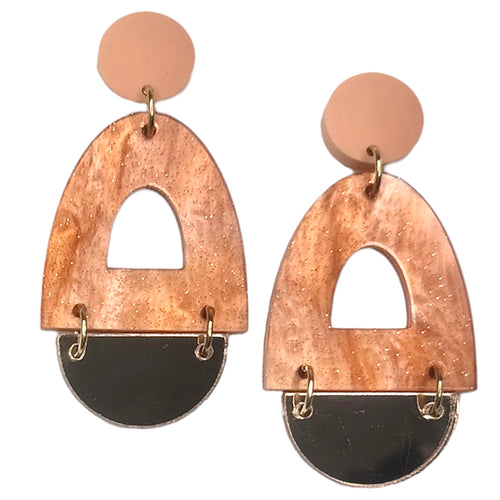 Just Peachy - Dangle Earrings