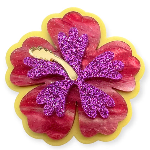 Heavenly Hibiscus Brooch