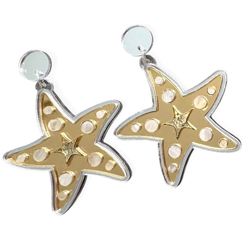 Sea Stars - Starfish Dangle Earrings