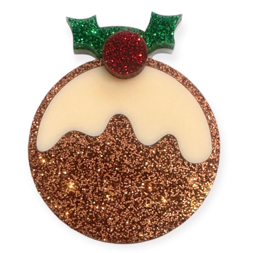 Christmas Pudding - Brooch