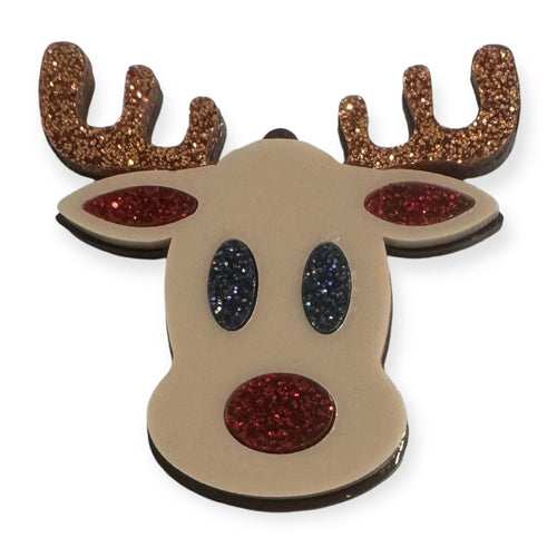 Rudolph The Red Nose Reindeer - Brooch