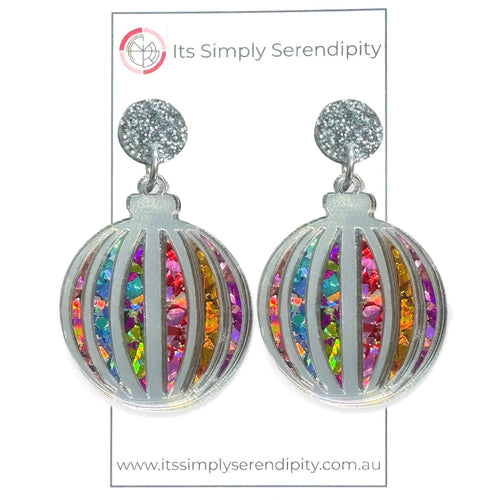 Christmas Bauble - Dangle Earrings