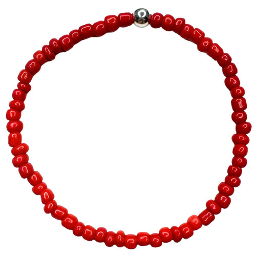 Simple Singles Bracelet - Red