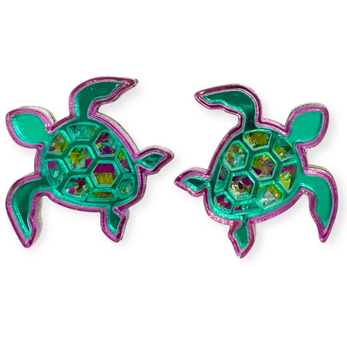 Turtley Glamourous - Stud Earrings