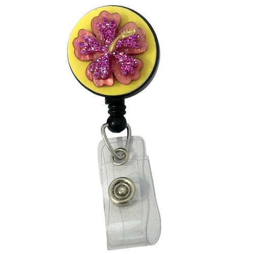 Badge Reel - Heavenly Hibiscus