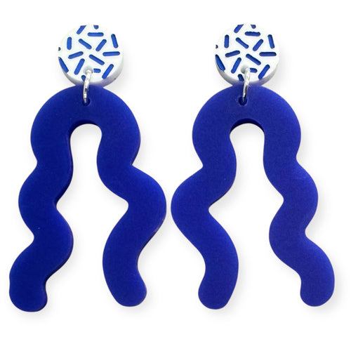 Royal Ripple - Dangle Earrings