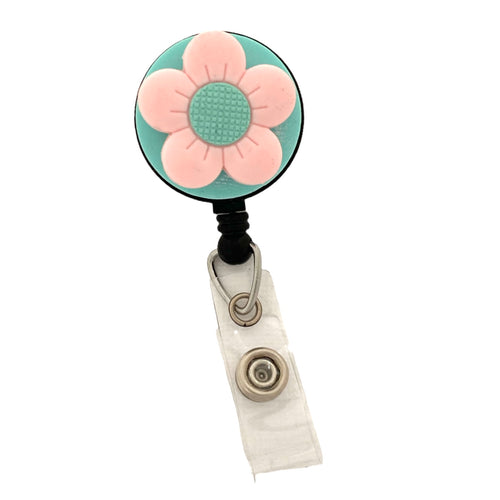Badge Buddy - Bright Blooms - Pink Flower