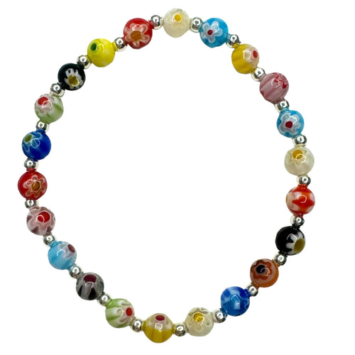 Millefiori Flower Bracelet