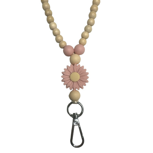 Daisy Chain Lanyard - Dusky Pink