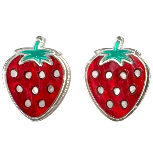 Sweet Strawberry - Stud Earrings