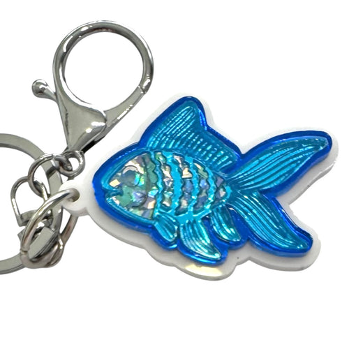 Blue-tiful Fins - Key Ring