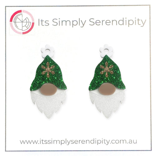 Christmas Elf Gnome - Stud Earrings