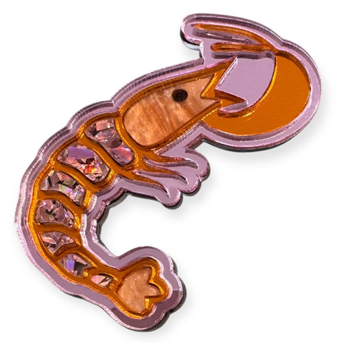 Prawn Star - Prawn Brooch