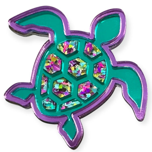 Turtley Glamourous - Turtle Brooch