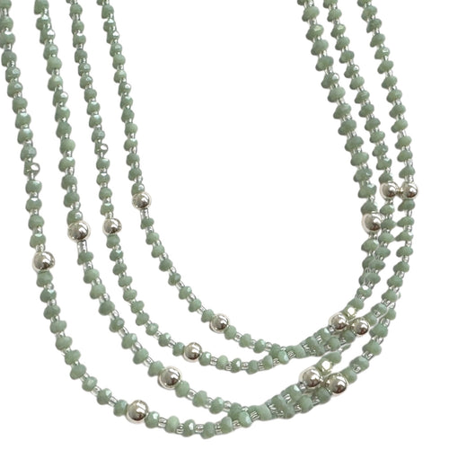 Dew Drops - Sage - Necklace