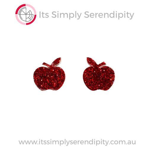 Crisp Red Apples - Studs