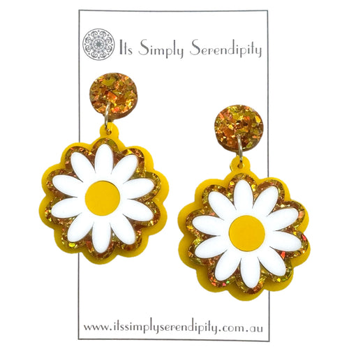 Fresh As A Daisy - White - Dangles