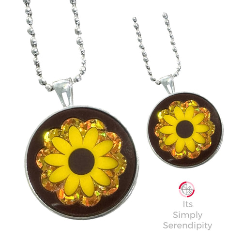 Sunny Sunflower Pendant Necklace