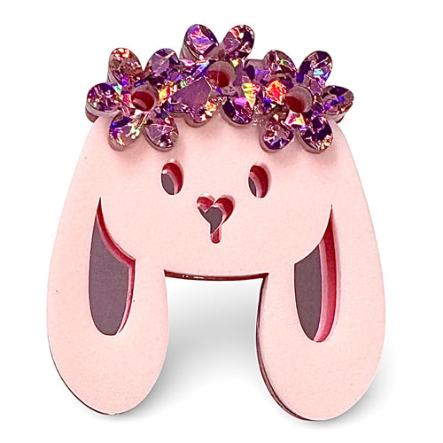 Blooming Bunny - Brooch