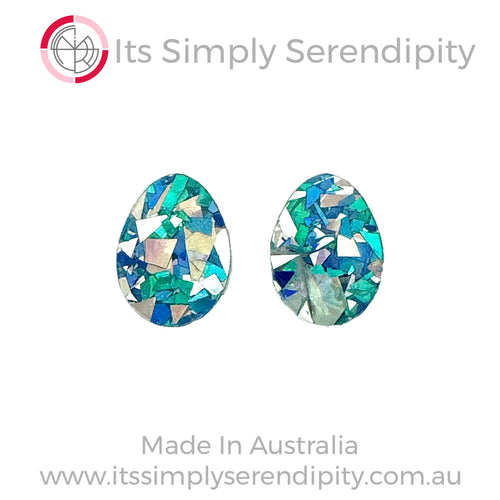 Easter Eggs - Ocean Blue - Mini Studs