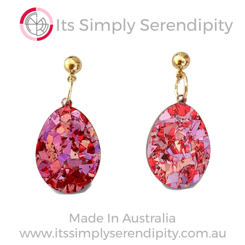 Easter Eggs - Cherry Pop Red - Mini Dangles