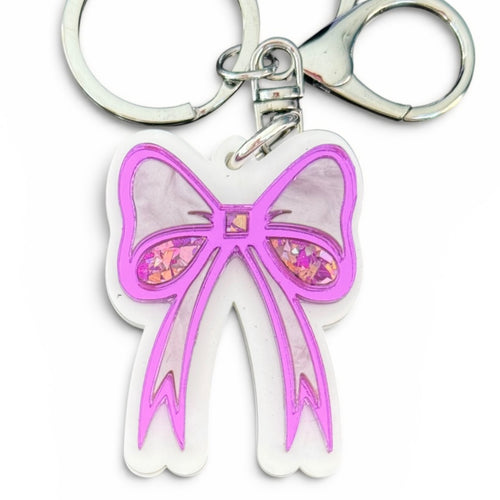 Bow-utiful - Key Ring / Bag Charm - Purple