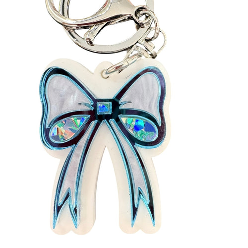 Bow-utiful - Key Ring / Bag Charm - Blue