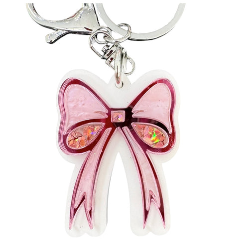 Bow-utiful - Key Ring / Bag Charm - Pink