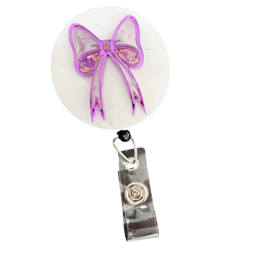Bow-utiful - Badge Reel - Purple