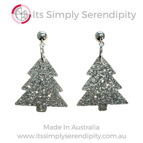 Silver Christmas Tree - Mini Dangle