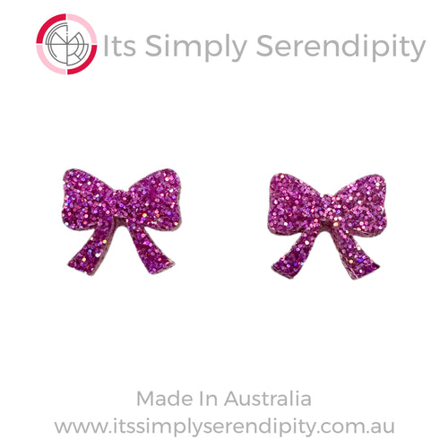 Christmas Bow - Mini Stud