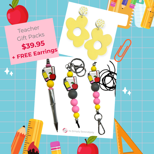 Teacher Bundle - Pencil & Pad - FREE Earrings