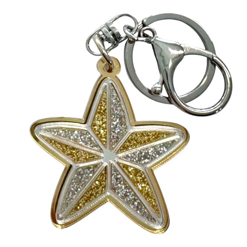 Christmas Star - Key Ring / Bag Tag