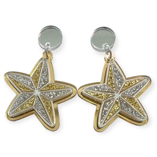 Christmas Star - Statement Dangles
