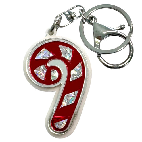 Candy Cane - Key Ring / Bag Tag