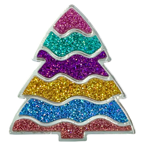 Christmas Tree - Rainbow - Brooch