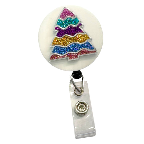 Christmas Tree - Rainbow - Badge Reel