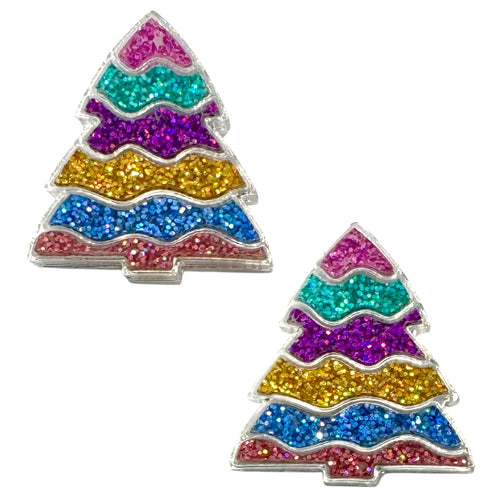 Christmas Tree - Rainbow- Statement Studs