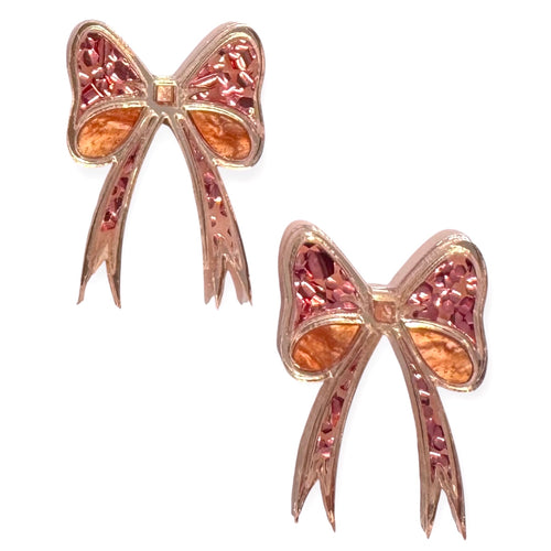 Christmas Bows - Statement Studs