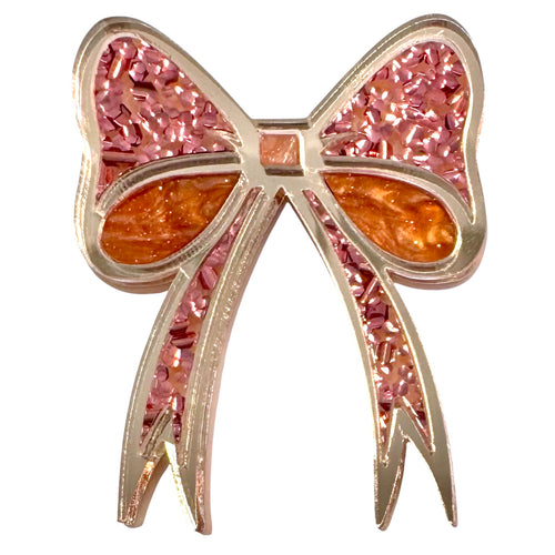 Christmas Bow - Brooch