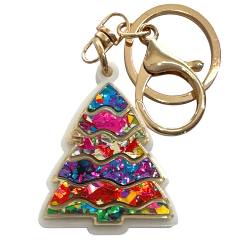 Christmas Tree - Party - Key Ring / Bag Tag