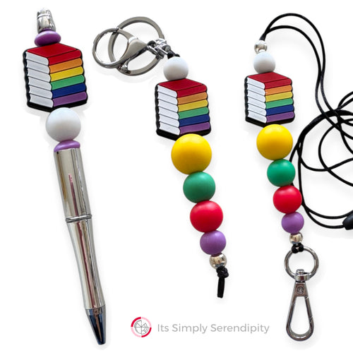 Teacher Bundle - Book Stack - FREE Earrings
